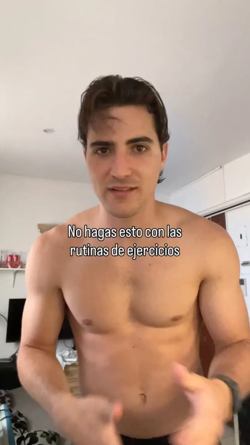 Error típico con las rutinas de gimnasio